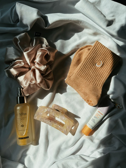 The Terra Collection: "Ochre" Women's Grip Socks
