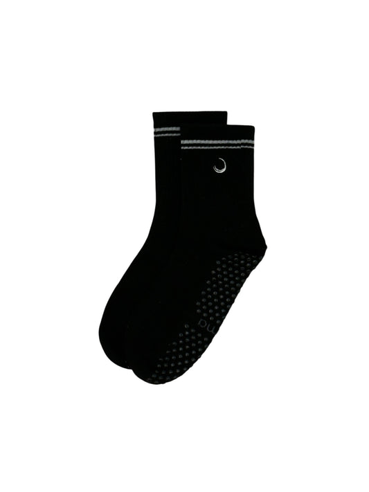 The Basics: "Black/White" Women's Grip Socks