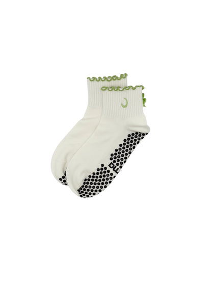 The Tea Collection: "Matcha" Women's Grip Socks